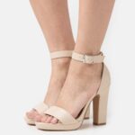 femmes sandales à talons blanc cassé 006BT1571 Anna Field