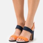 femmes sandales à talons bleu foncé 006BT1296 Anna Field