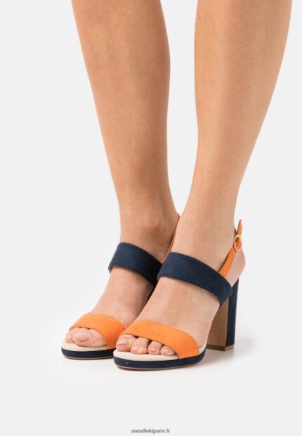 femmes sandales à talons bleu foncé 006BT1296 Anna Field