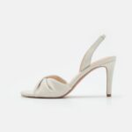 femmes sandales à talons hauts en cuir blanc 006BT1277 Anna Field