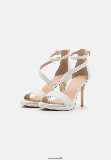 femmes sandales à talons hauts en cuir blanc 006BT1572 Anna Field - Image 2