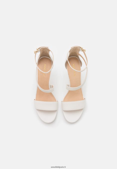 femmes sandales à talons hauts en cuir blanc 006BT1572 Anna Field - Image 5