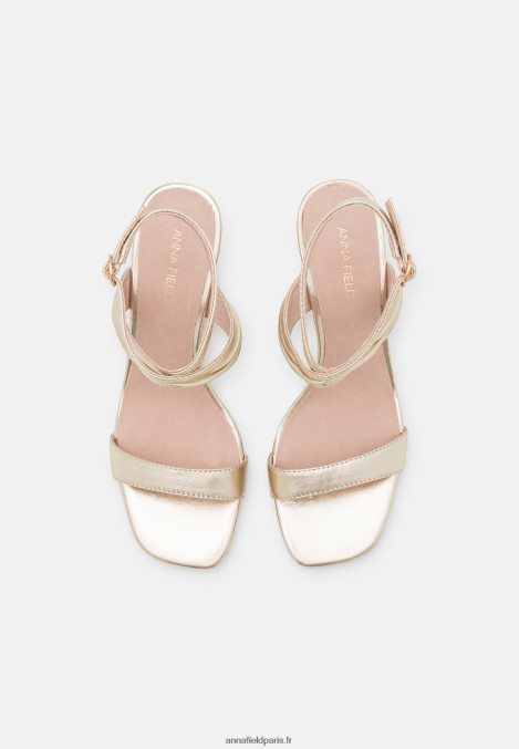 femmes sandales à talons hauts en cuir doré 006BT1372 Anna Field - Image 6
