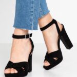 femmes sandales à talons hauts noires 006BT1567 Anna Field