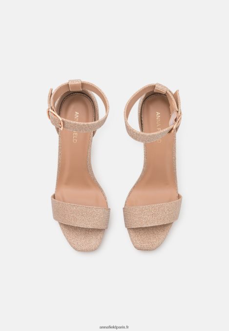 femmes sandales à talons hauts or rose 006BT1566 Anna Field - Image 6