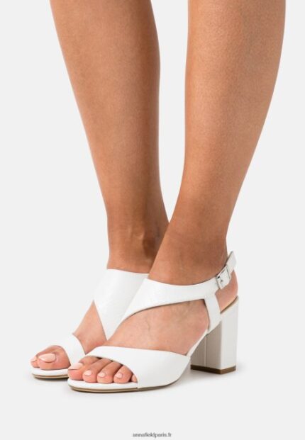 femmes sandales blanches 006BT1376 Anna Field