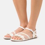 femmes sandales blanches 006BT1418 Anna Field