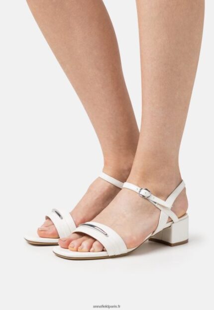 femmes sandales blanches 006BT1430 Anna Field