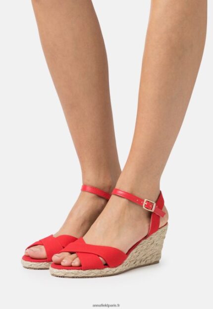femmes sandales compensées rouge 006BT1468 Anna Field