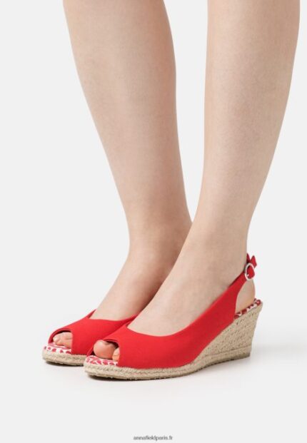 femmes sandales compensées rouge 006BT1490 Anna Field