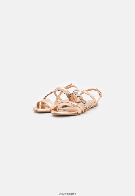 femmes sandales couleur or rose 006BT1313 Anna Field - Image 3
