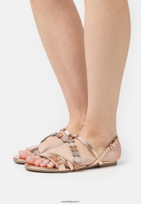 femmes sandales couleur or rose 006BT1313 Anna Field - Image 1