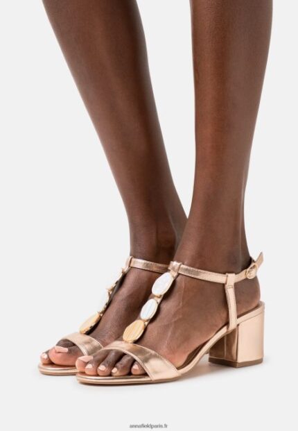 femmes sandales couleur or rose 006BT1345 Anna Field