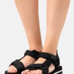 femmes sandales de marche noires 006BT1298 Anna Field