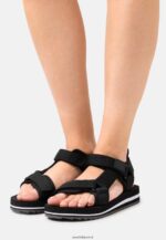 femmes sandales de marche noires 006BT1298 Anna Field
