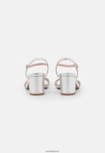 femmes sandales en cuir argent 006BT1362 Anna Field - Image 4