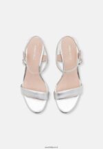 femmes sandales en cuir argent 006BT1362 Anna Field - Image 6