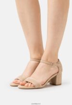 femmes sandales en cuir beige 006BT1355 Anna Field