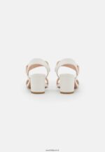femmes sandales en cuir blanc 006BT1383 Anna Field - Image 4