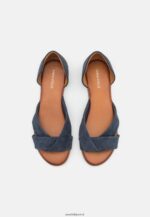 femmes sandales en cuir bleu foncé 006BT1340 Anna Field - Image 6