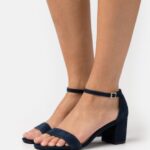 femmes sandales en cuir bleu foncé 006BT1415 Anna Field