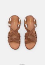 femmes sandales en cuir cognac 006BT1284 Anna Field - Image 6