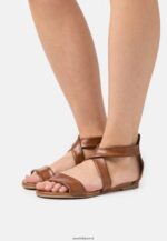 femmes sandales en cuir cognac 006BT1316 Anna Field