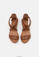 femmes sandales en cuir cognac 006BT1316 Anna Field - Image 6