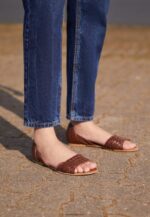 femmes sandales en cuir cognac 006BT1389 Anna Field - Image 3