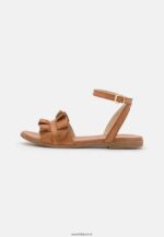 femmes sandales en cuir cognac 006BT1440 Anna Field
