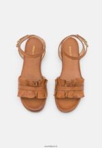 femmes sandales en cuir cognac 006BT1440 Anna Field - Image 6