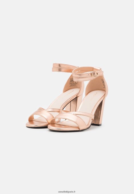 femmes sandales en cuir couleur or rose 006BT1392 Anna Field - Image 2