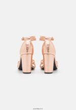femmes sandales en cuir couleur or rose 006BT1392 Anna Field - Image 3