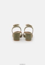 femmes sandales en cuir kaki 006BT1330 Anna Field - Image 4