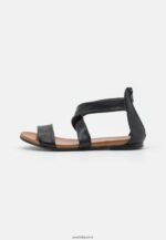 femmes sandales en cuir noir 006BT1280 Anna Field - Image 2