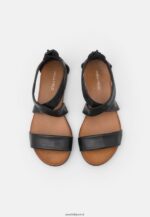 femmes sandales en cuir noir 006BT1280 Anna Field - Image 6