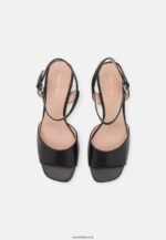 femmes sandales en cuir noir 006BT1369 Anna Field - Image 6