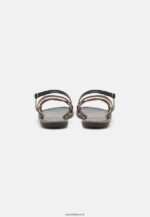 femmes sandales en cuir noir 006BT1379 Anna Field - Image 4