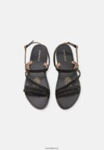 femmes sandales en cuir noir 006BT1379 Anna Field - Image 6
