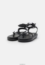 femmes sandales en cuir noir 006BT1386 Anna Field - Image 3