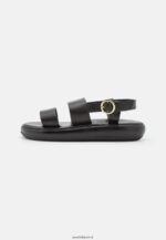 femmes sandales en cuir noir 006BT1407 Anna Field - Image 2