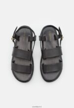 femmes sandales en cuir noir 006BT1407 Anna Field - Image 6