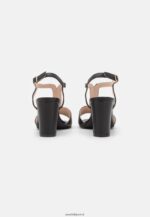 femmes sandales en cuir noir 006BT1417 Anna Field - Image 4