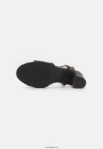 femmes sandales en cuir noir 006BT1417 Anna Field - Image 5