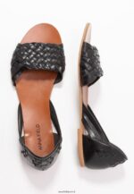 femmes sandales en cuir noir 006BT1420 Anna Field - Image 4