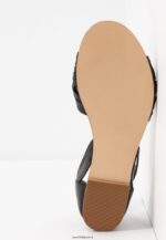 femmes sandales en cuir noir 006BT1420 Anna Field - Image 7