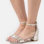 femmes sandales en cuir or 006BT1301 Anna Field
