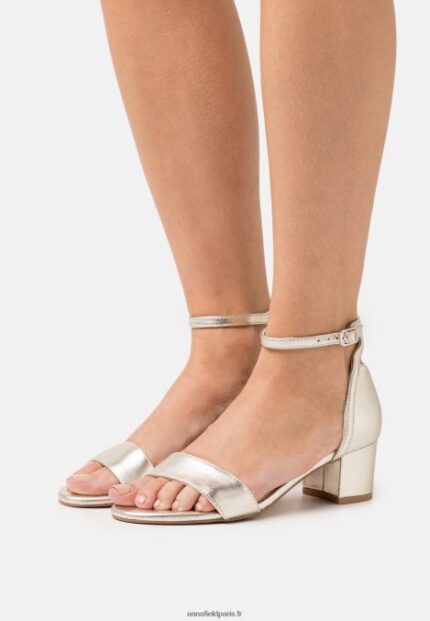femmes sandales en cuir or 006BT1318 Anna Field