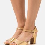 femmes sandales en cuir or 006BT1423 Anna Field
