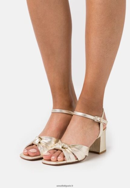 femmes sandales en cuir or 006BT1447 Anna Field